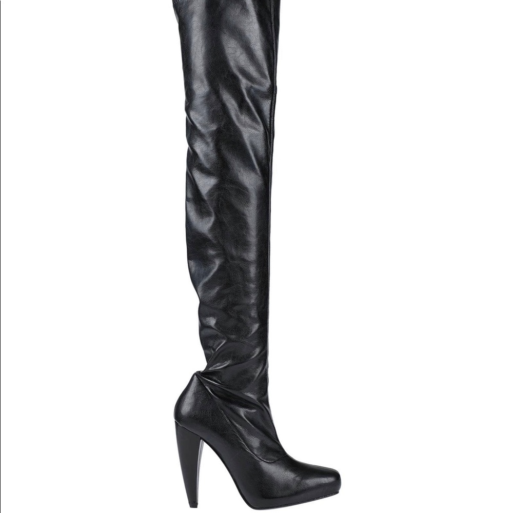 Farrutx Black Tall Boots Size 37.5